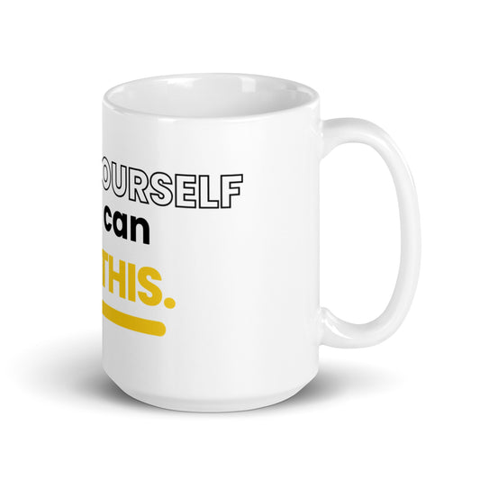 White glossy mug